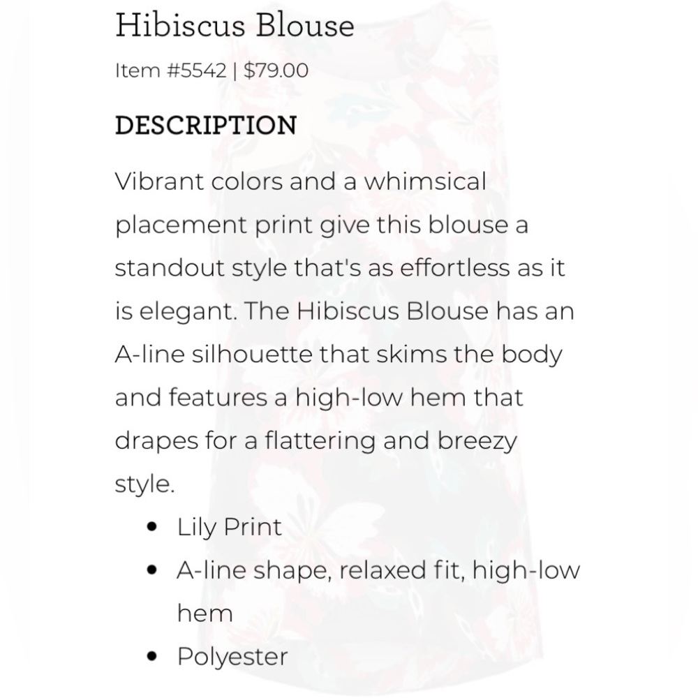 CAbi Hibiscus Top - Picture 8 of 11